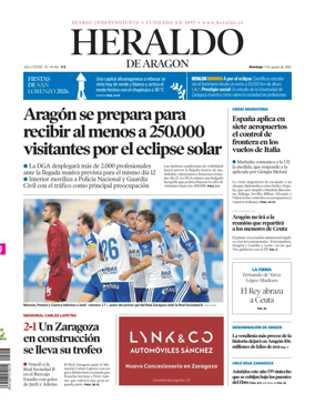 Cover of Heraldo de Aragon