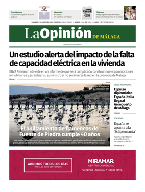 Cover of La Opinion de Malaga