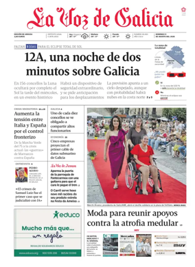 Cover of La Voz de Galicia (Arousa)