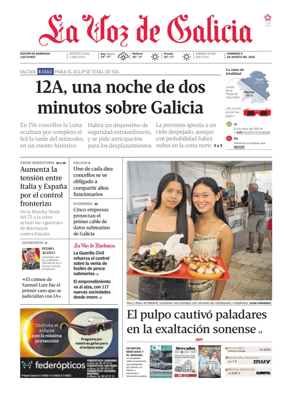 Cover of La Voz de Galicia (Barbanza)