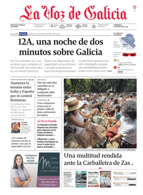 Cover of La Voz de Galicia (Carballo)