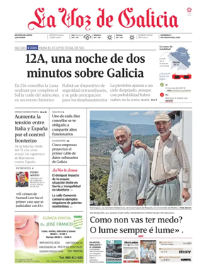 Cover of La Voz de Galicia (Monforte)