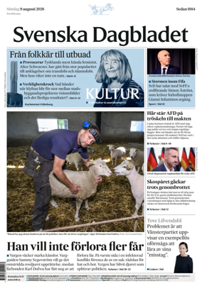 Cover of Svenska Dagbladet