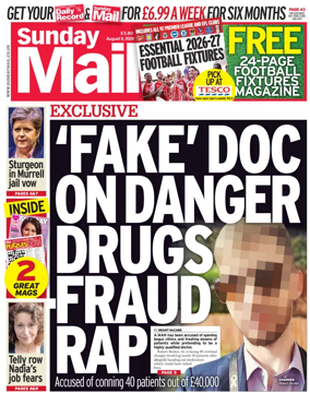 Cover of Sunday Mail (UK)