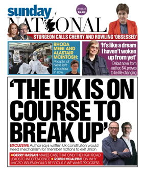 Cover of The National (Scotland)