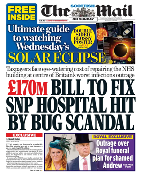 Cover of The Scottish Mail on Sunday
