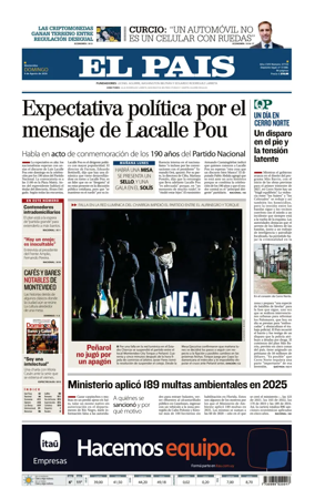 Cover of El Pais (Uruguay)