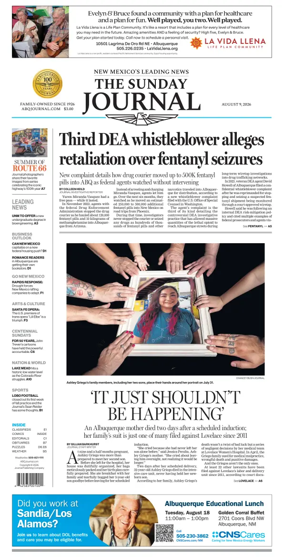 Cover of Albuquerque Journal