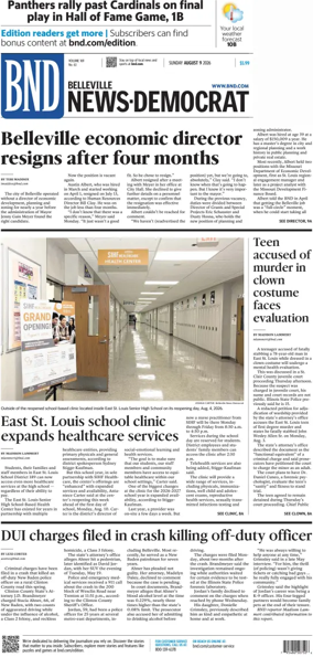 Cover of Belleville News-Democrat (Sunday)