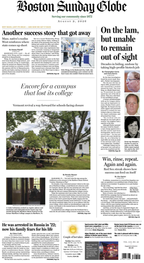 Cover of Boston Sunday Globe