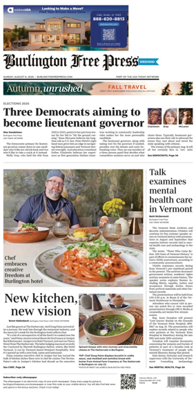 Cover of Burlington Free Press