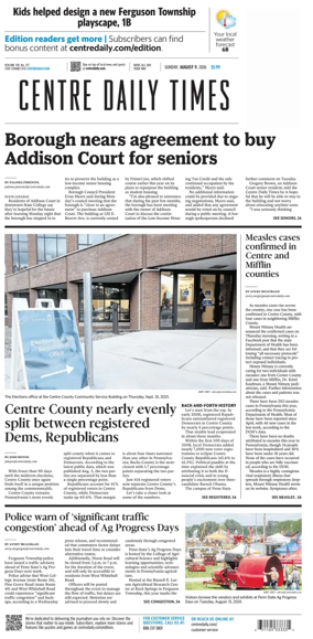 Cover of Centre Daily Times (Sunday)
