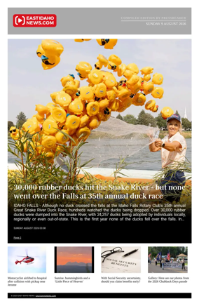 Cover of East Idaho News