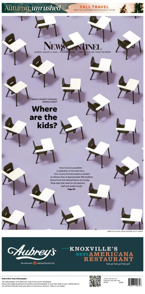Cover of Knoxville News Sentinel