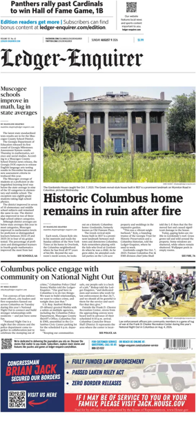 Cover of Ledger-Enquirer (Sunday)