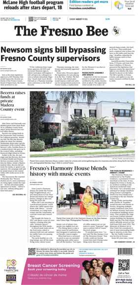 Cover of The Fresno Bee (Sunday)
