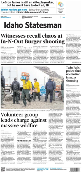 Cover of The Idaho Statesman (Sunday)