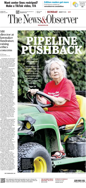 Cover of The News & Observer (Sunday)