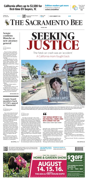 Cover of The Sacramento Bee (Sunday)