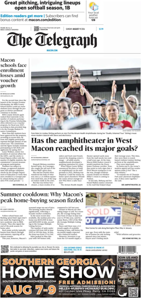 Cover of The Telegraph (Macon) (Sunday)