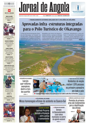 Cover of Jornal de Angola