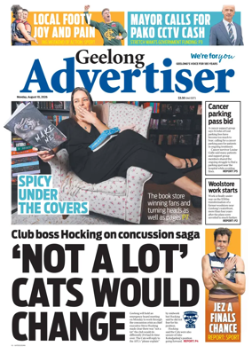 Cover of Geelong Advertiser