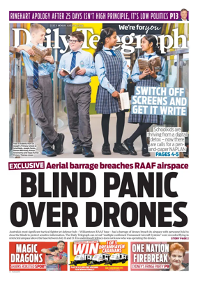 Cover of The Daily Telegraph (Sydney)