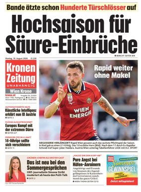 Cover of Kronen Zeitung