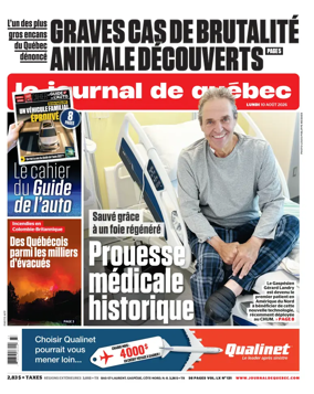 Cover of Le Journal de Quebec