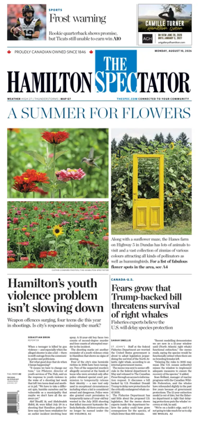 Cover of The Hamilton Spectator
