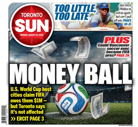 Cover of Toronto Sun