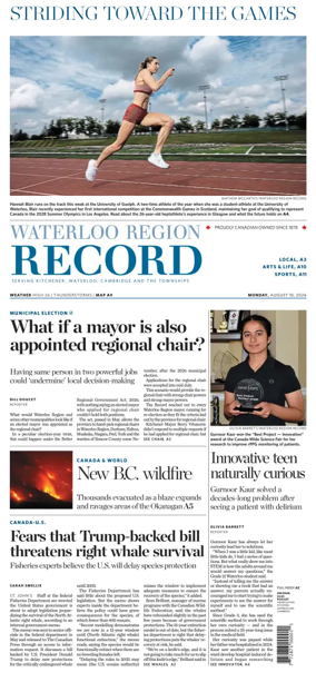 Cover of Waterloo Region Record