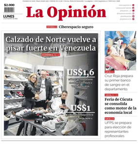 Cover of La Opinion