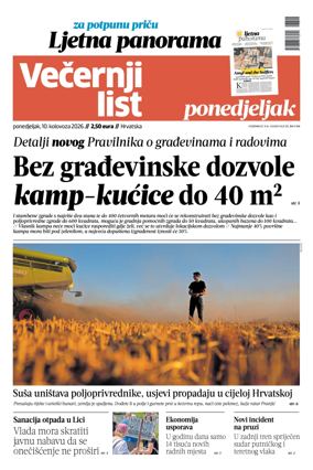 Cover of Vecernji list - Hrvatska