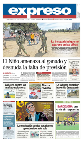 Cover of Diario Expreso