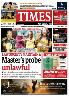 Cover of Times of Eswatini