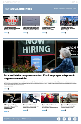 Cover of Euronews Business (Portuguese)