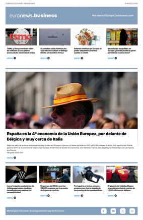 Cover of Euronews Business (Spanish) Compiled Edition