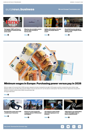 Cover of Euronews Business