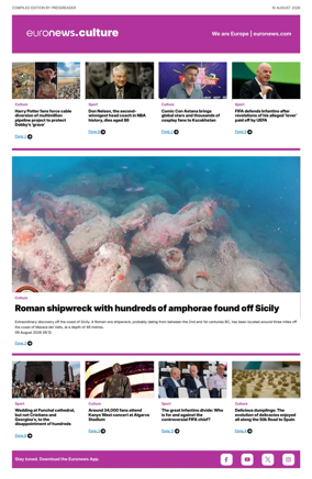 Cover of Euronews Culture and Sport Compiled Edition