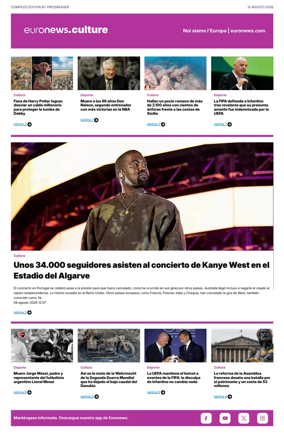 Cover of Euronews Culture and Sport (Spanish) Compiled Edition