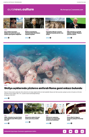 Cover of Euronews Culture and Sport (Turkish) Compiled Edition