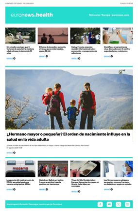 Cover of Euronews Health (Spanish) Compiled Edition