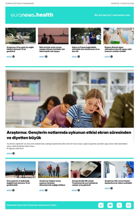 Cover of Euronews Health (Turkish) Compiled Edition