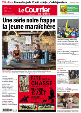 Cover of Le Courrier de l’Ouest (Saumur)