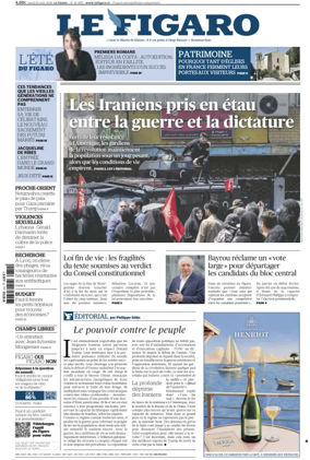 Cover of Le Figaro