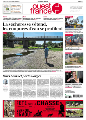 Cover of Ouest France (Cholet)