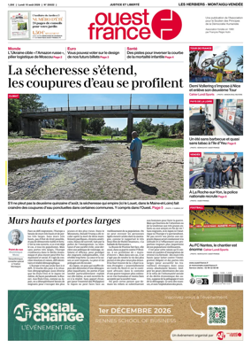 Cover of Ouest France (Les Herbiers / Montaigu)