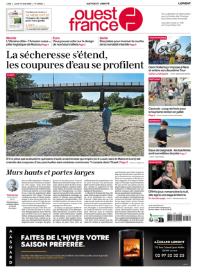 Cover of Ouest France (Lorient)