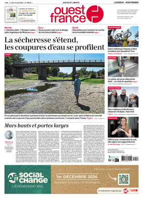 Cover of Ouest France (Loudeac / Rostrenen)